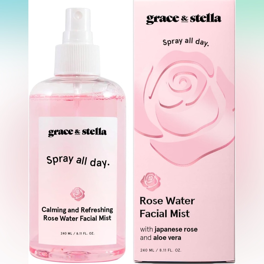 Grace & Stella Award Winning rose water facial spray